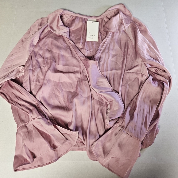 A New Day XL Flowy‎ Pink Blouse - Picture 1 of 7